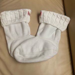 NWB HUNTER Cream Boot Socks For The Original Short Size L 8-10